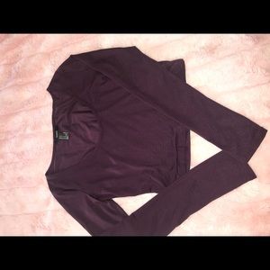 Purple crop top